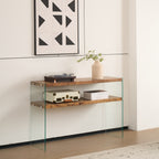 Walnut MDF Console Table