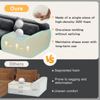 U-Shaped Boneless Sofa with High Density Sponge