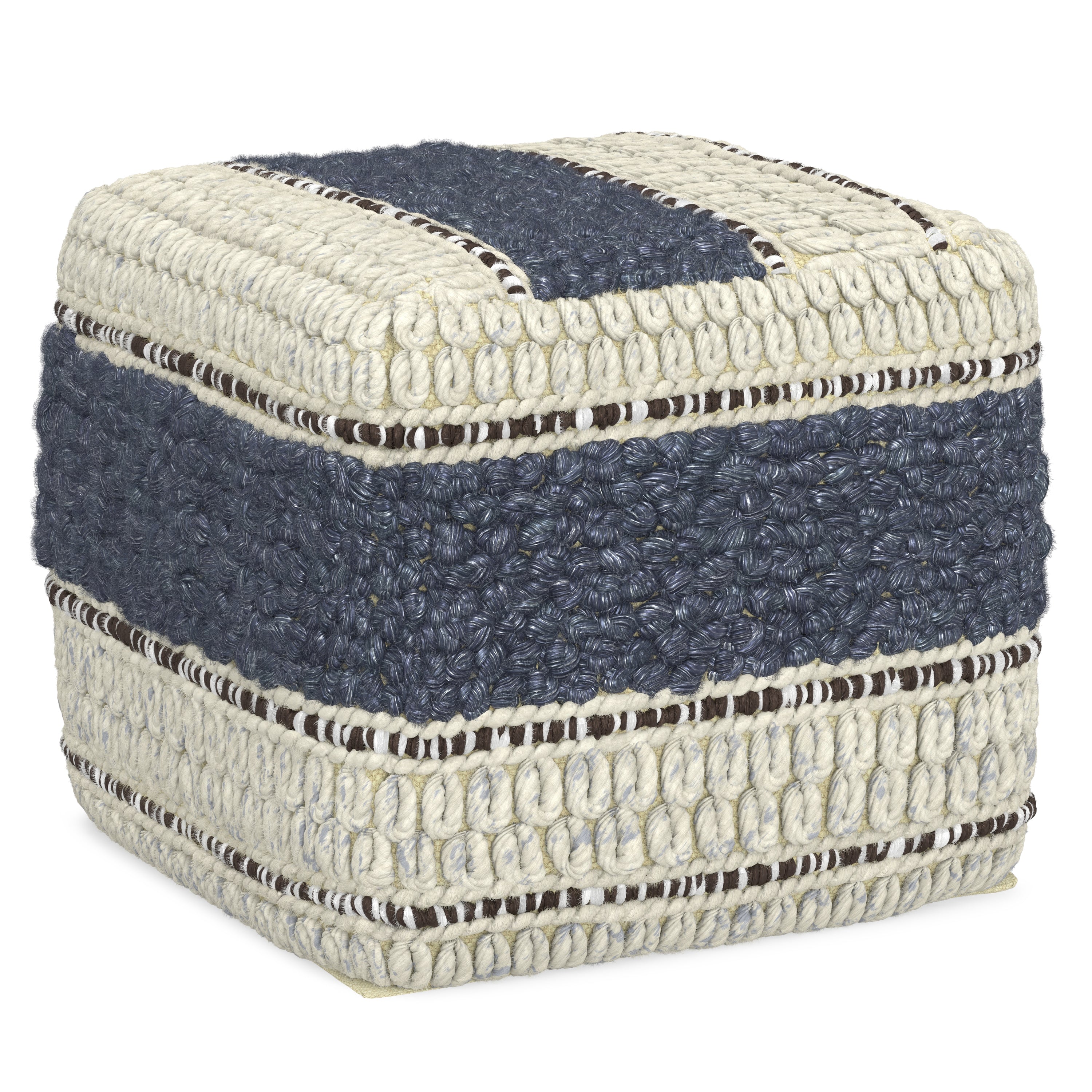 Grady 18 Inch Wide Square Pouf