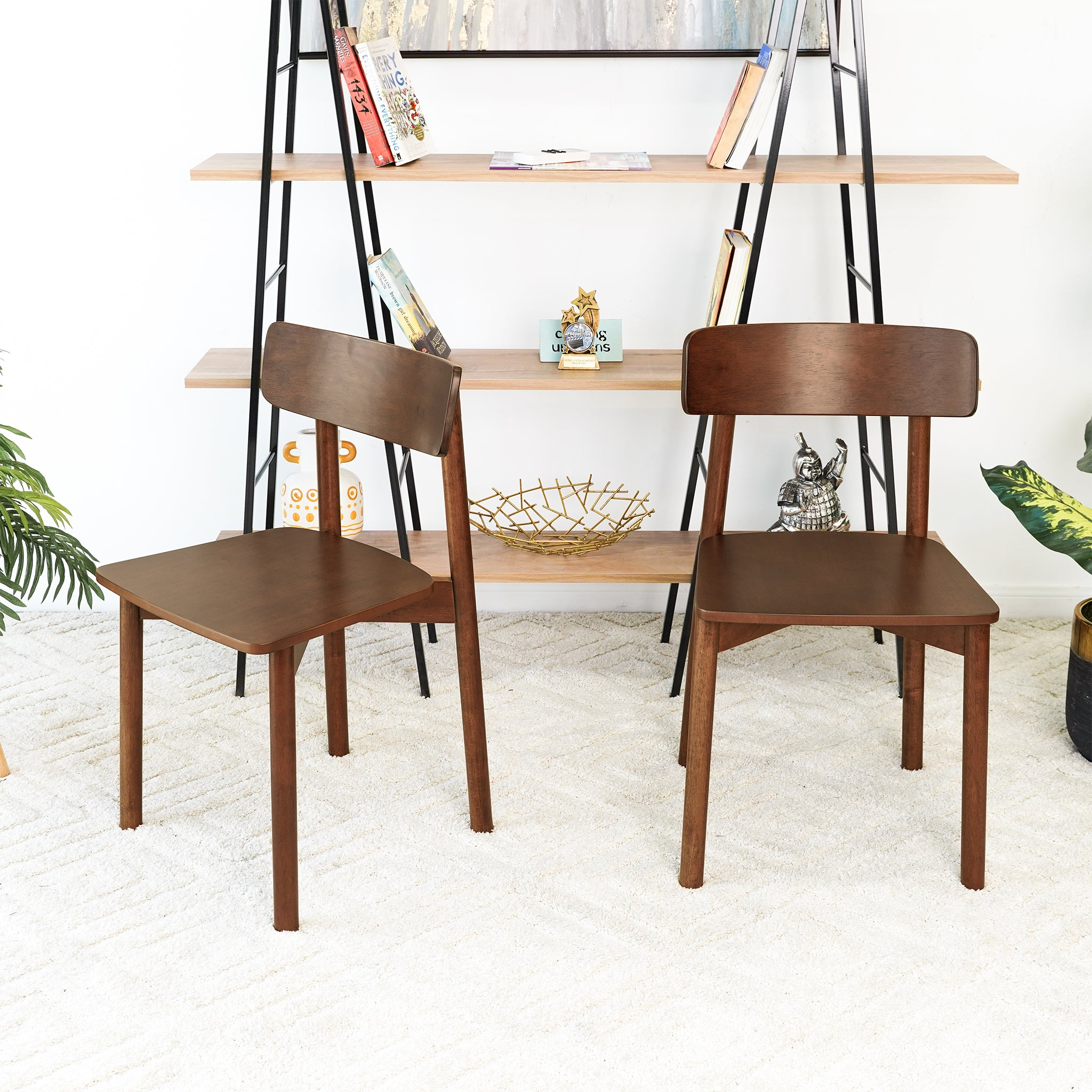 Walnut Dining Chair Set of 2