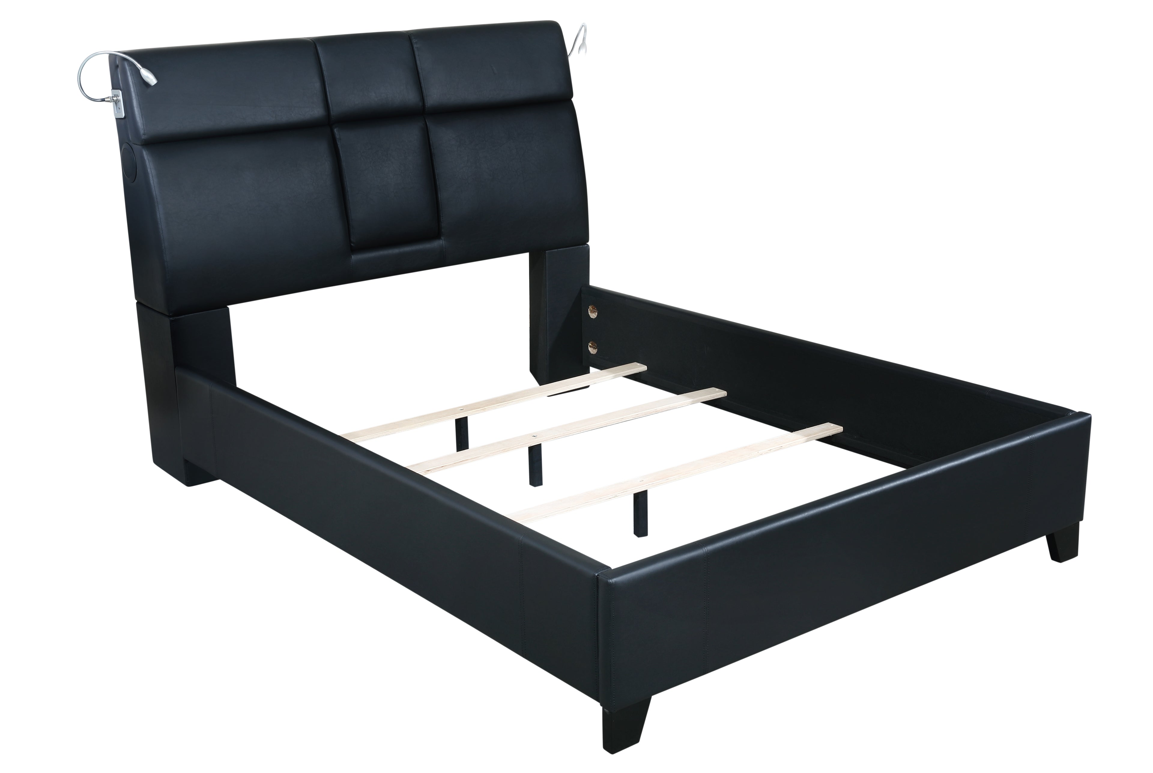 Queen Music Bed Touch Lighting Bluetooth Sound Beverage Tray