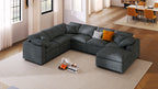 U_Style 120.8" Extra Large 7-Seater Modular Sectional Sofa