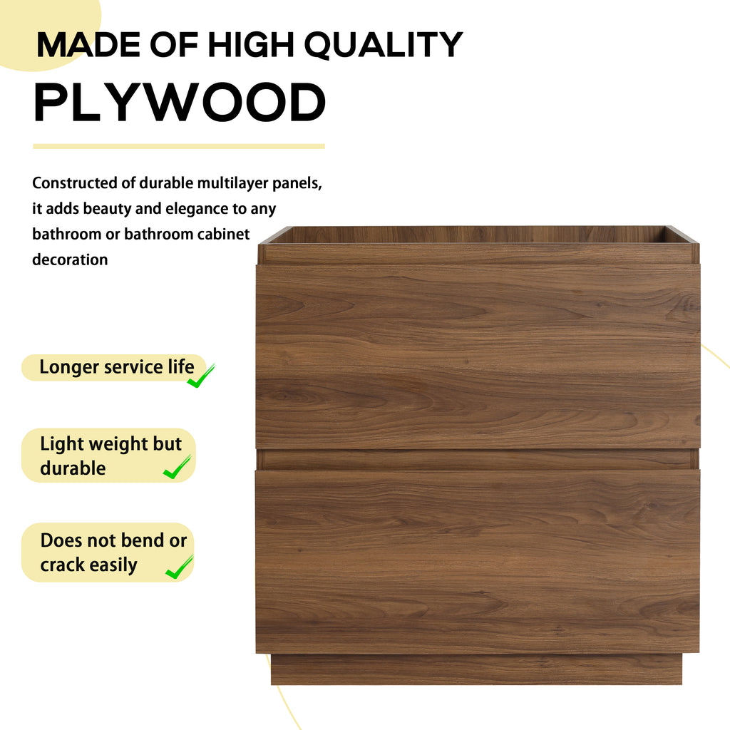 30" Modern Undermount Bathroom Sink Cabinet