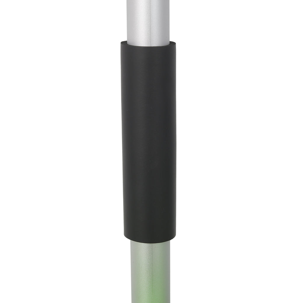 Portable Adjustable Height Snow Shovel with D-Grip Handle, 19-Inch Blade, Green