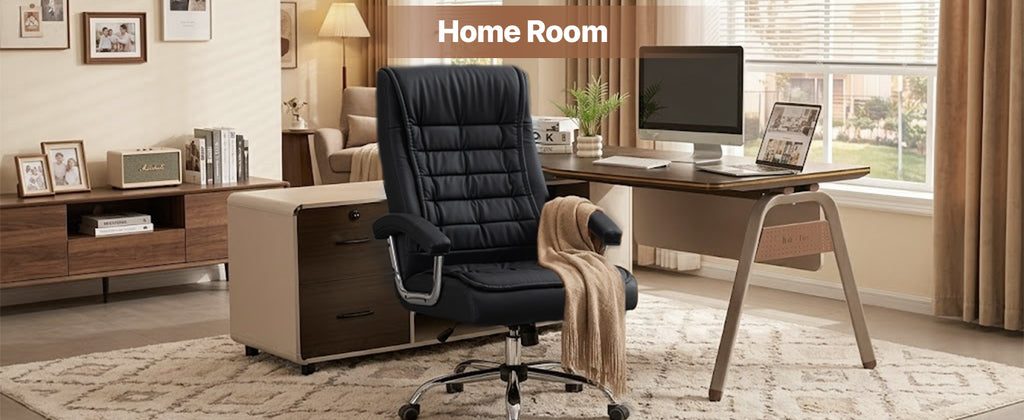 Executive Office Chair - High Back PU Leather Desk Chair
