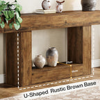 63" Farmhouse Console Table