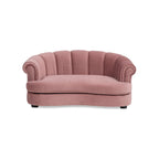 Halle 35.5" Rolled-Arm Dog Bed with Channel-Tufted Back