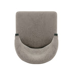 Ola Wood Chenille Dining Chair in Stone