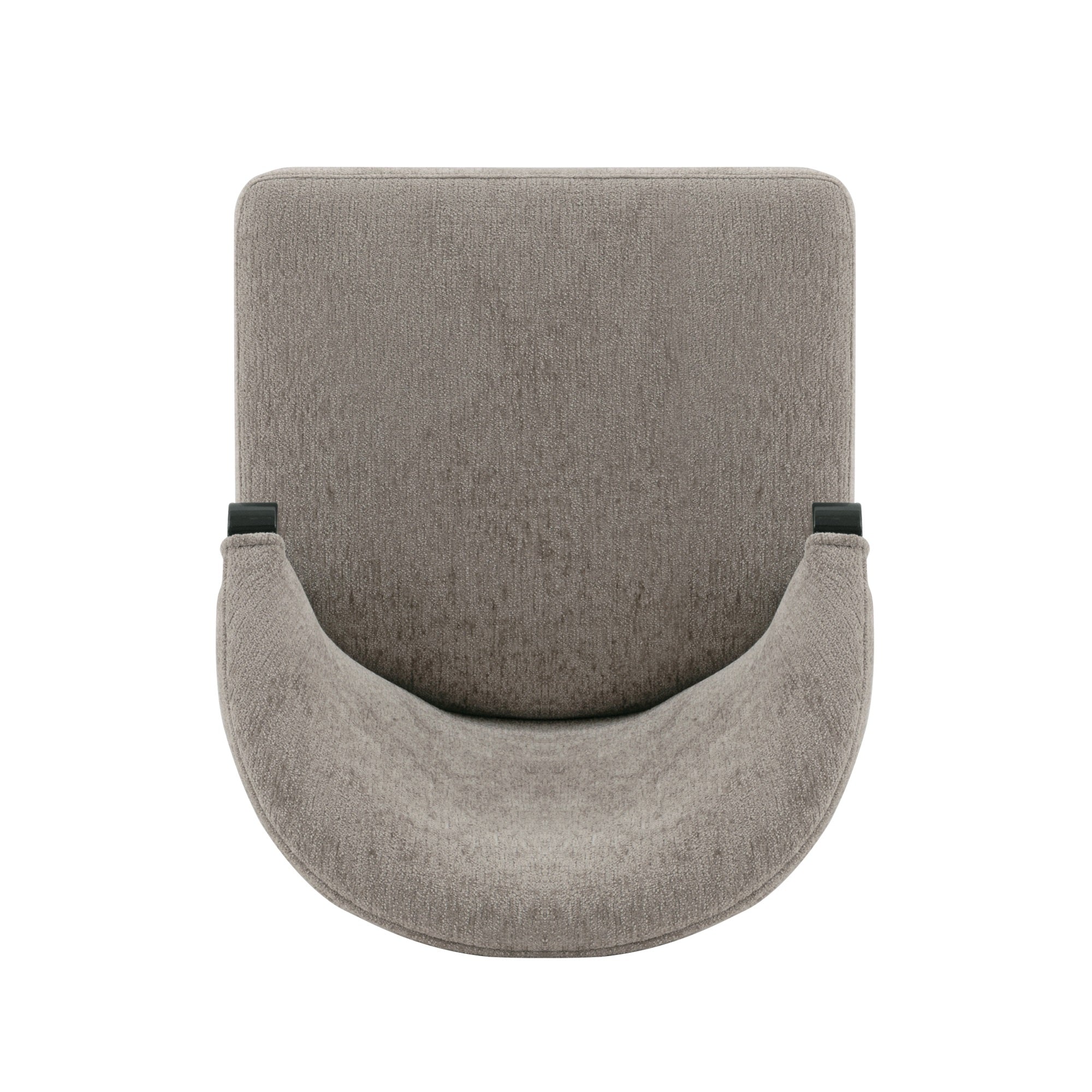 Ola Wood Chenille Dining Chair in Stone