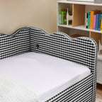 Twin Size Cozy Gingham Daybed with Two Storage Drawers