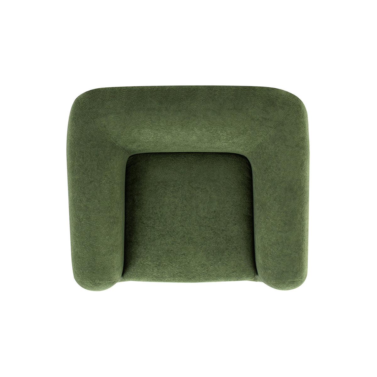 Alpine 44-Inch Sherpa Arm Chair, Moss