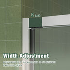 Aluminum Frame Double Sliding Shower Door