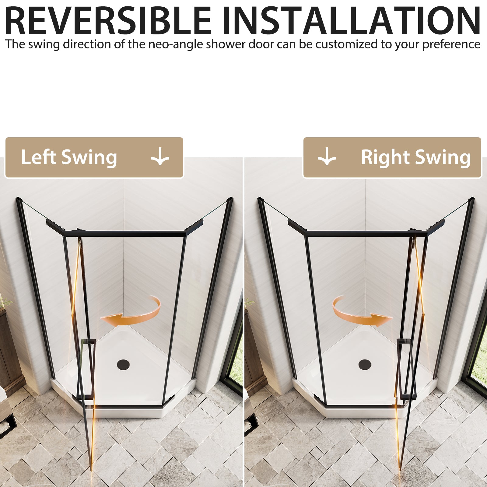 Neo-Angle Shower Door