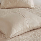3 Piece Reversible Bedspread Set Khaki Full/Queen