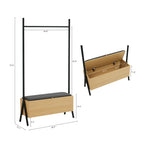 Modern Paloma Open Hanging Closet with Storage