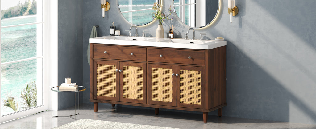 60 Inch Bathroom Vanity with Double Sink