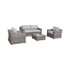 LSI 4-Seater Wicker Conversation Set with Cushions
