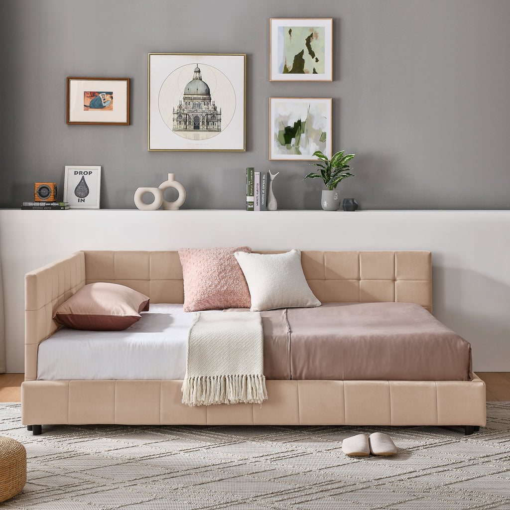 Full Size Upholstered Tufted Bed Frame