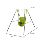 XNS001 Indoor-Outdoor Baby Swing with Safety Seat