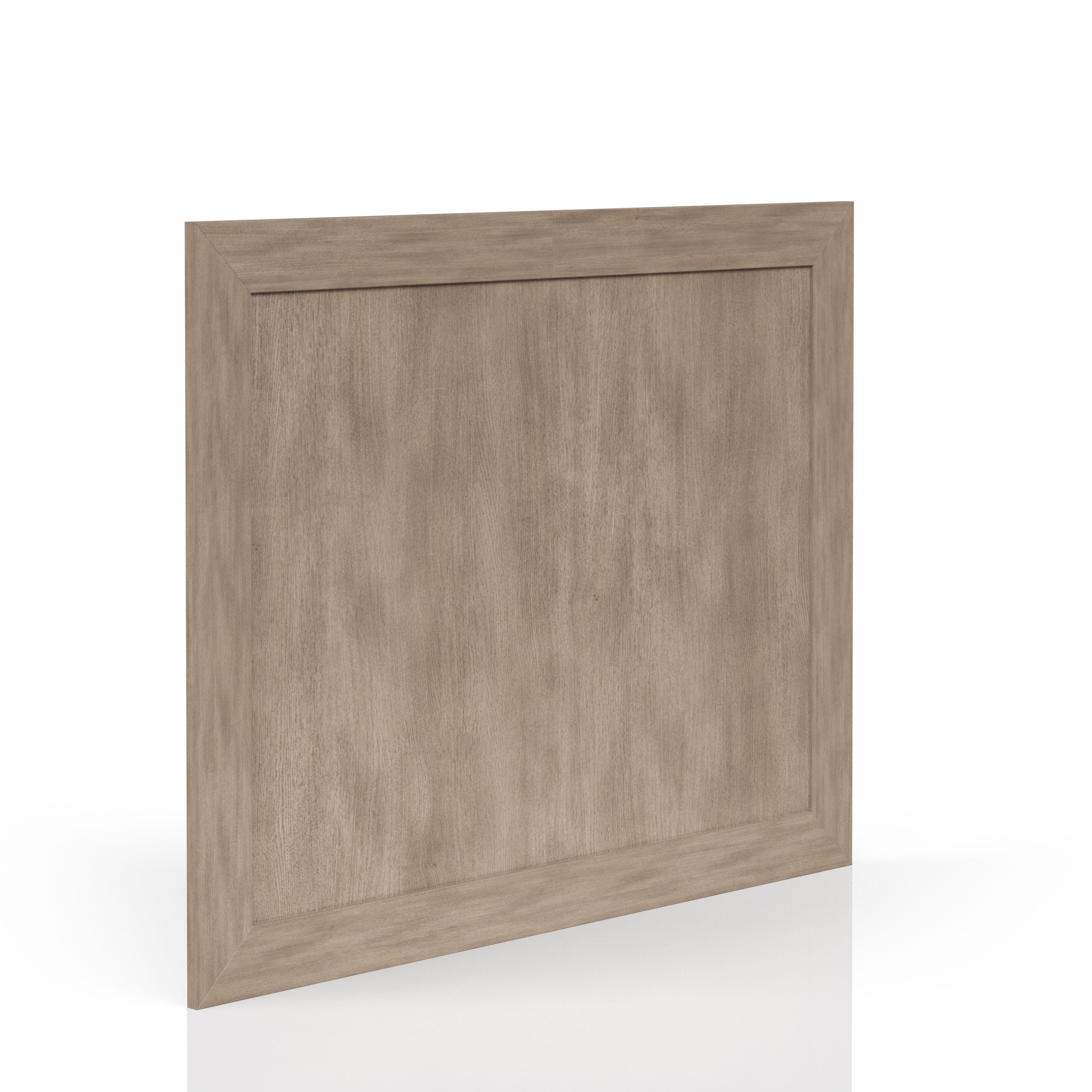 Sand Colored Rectangle Wood Mirror