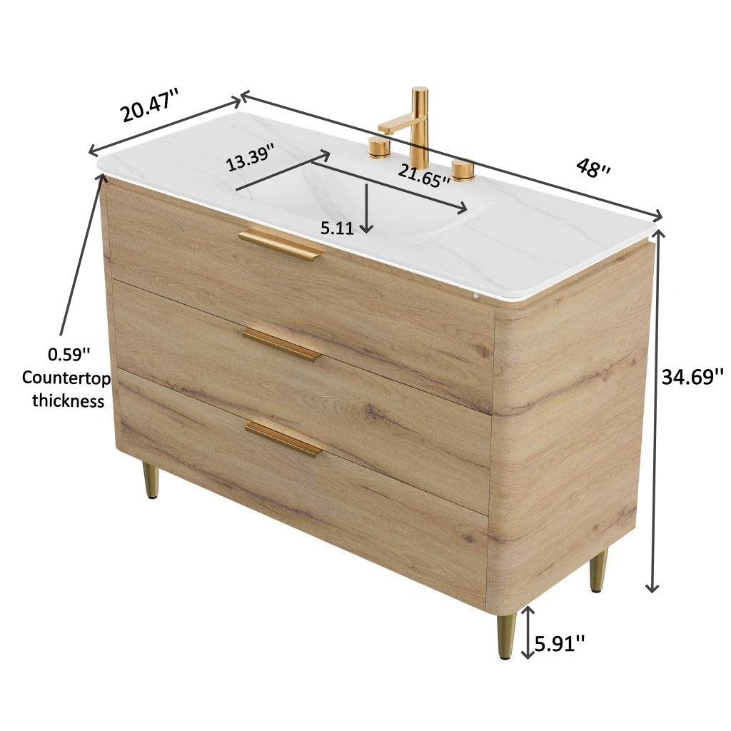Amara 48'' Bathroom Vanity with Sink