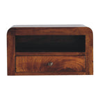 Chunky Chestnut Floating Bedside Nightstand