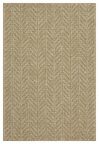 Earth GC_NTL1014 Jute/White Indoor/Outdoor Area Rug