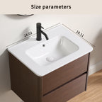 Glossy Ceramic Bathroom Vessel Sink