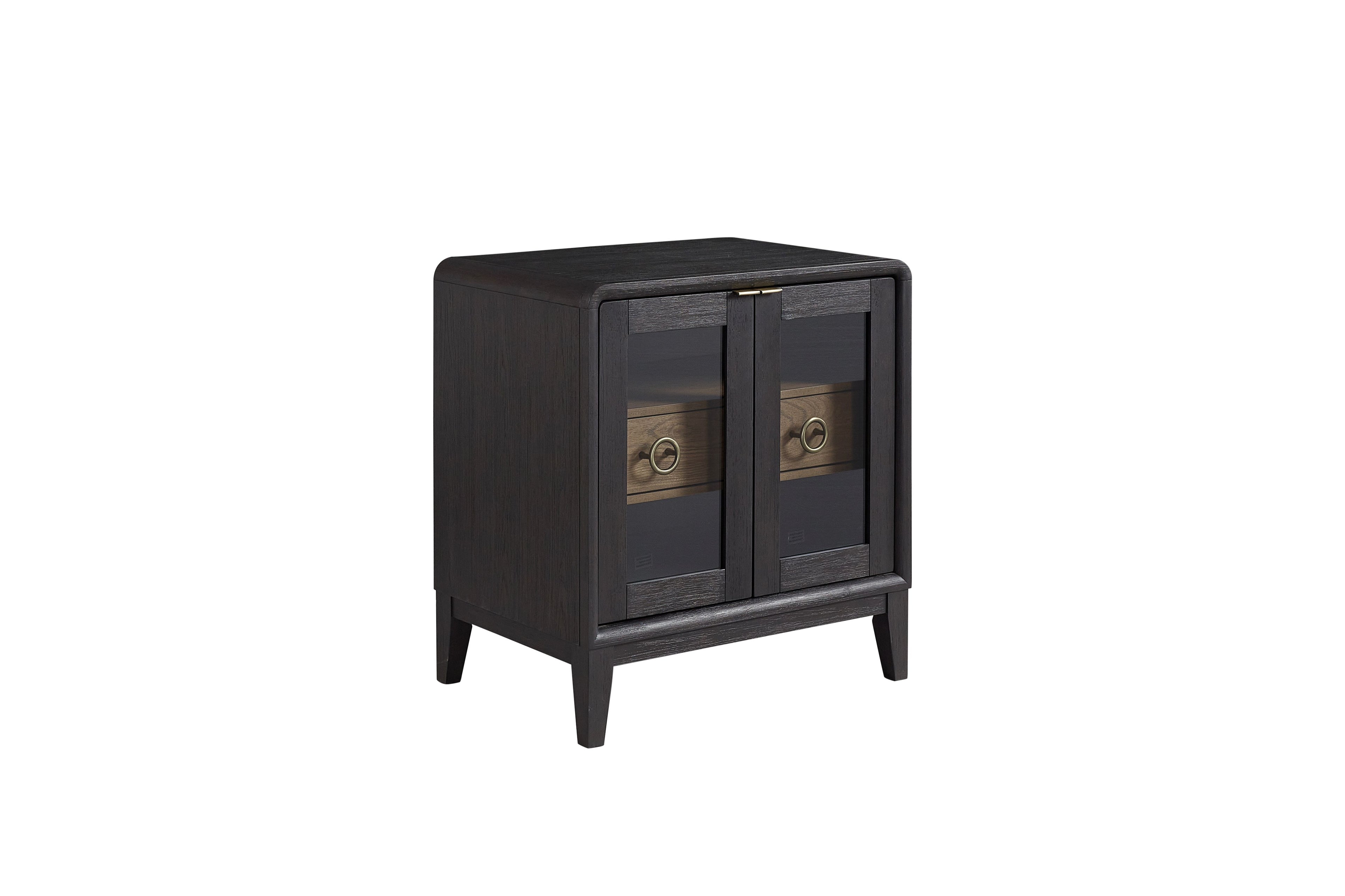 Glass Door Nightstand
