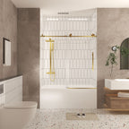 Frameless Shower Door 56-60" W x 60" H