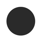 Black Painting Tempered Glass Round Table Top - 35.4 Inch