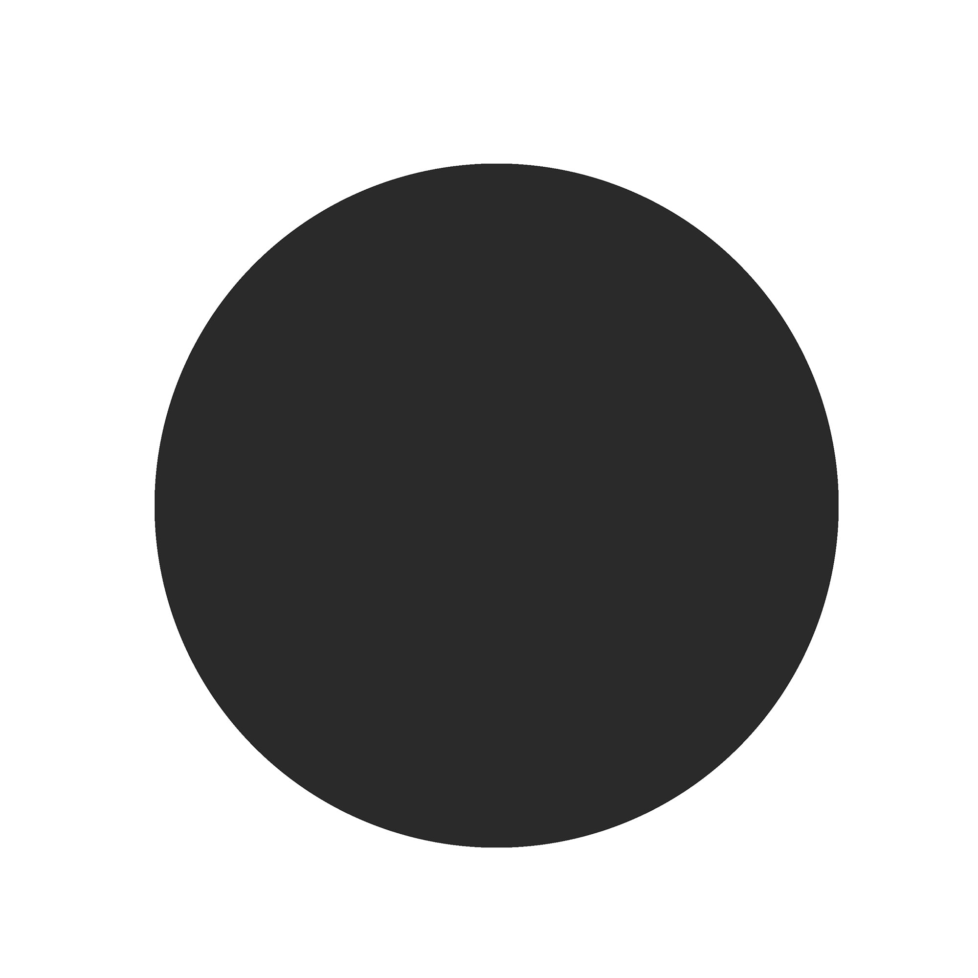 Black Tempered Glass Table Top - 39.3 Inch Round