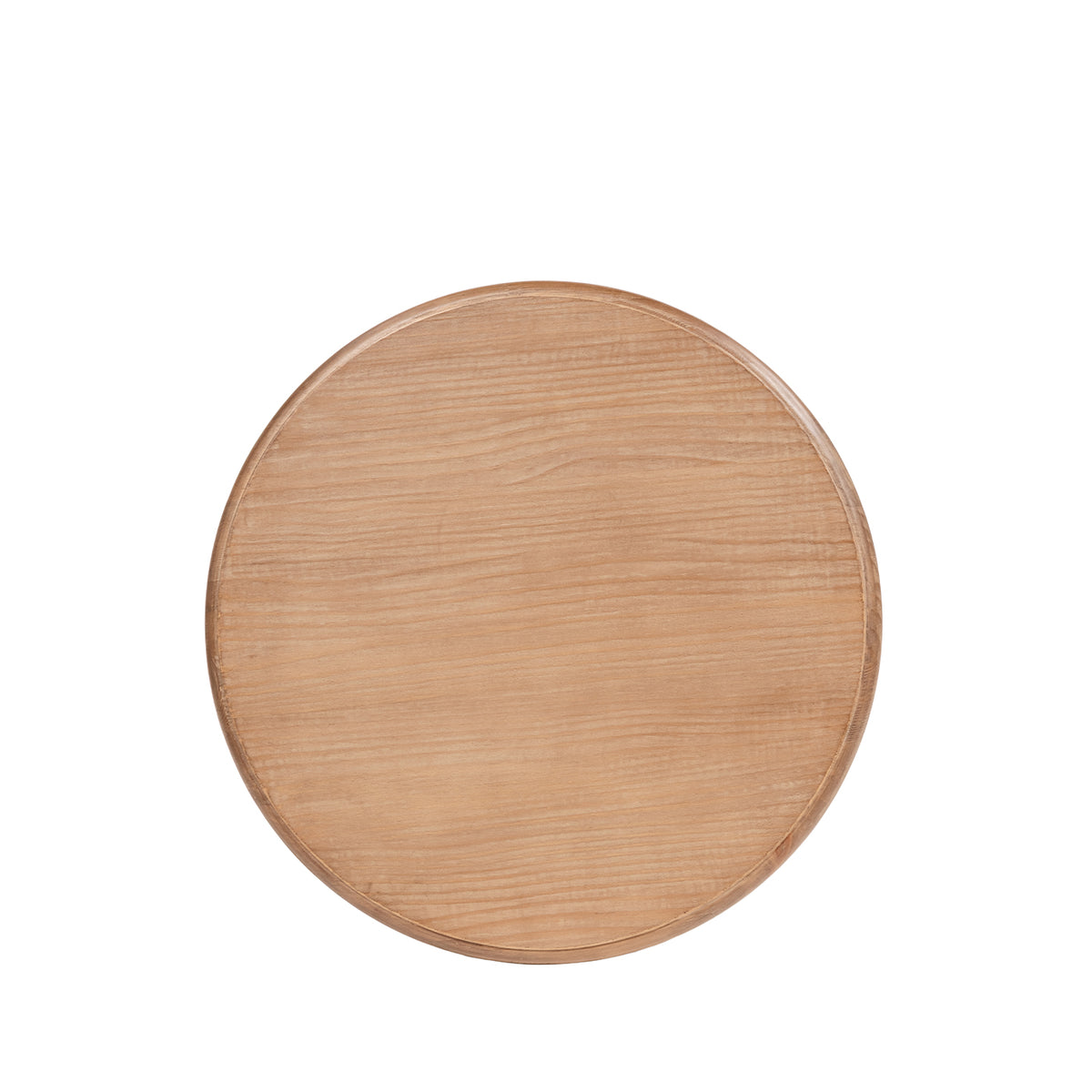 Winslow 24-Inch Round Reclaimed Pine Wood Pedestal Side Table, Antique