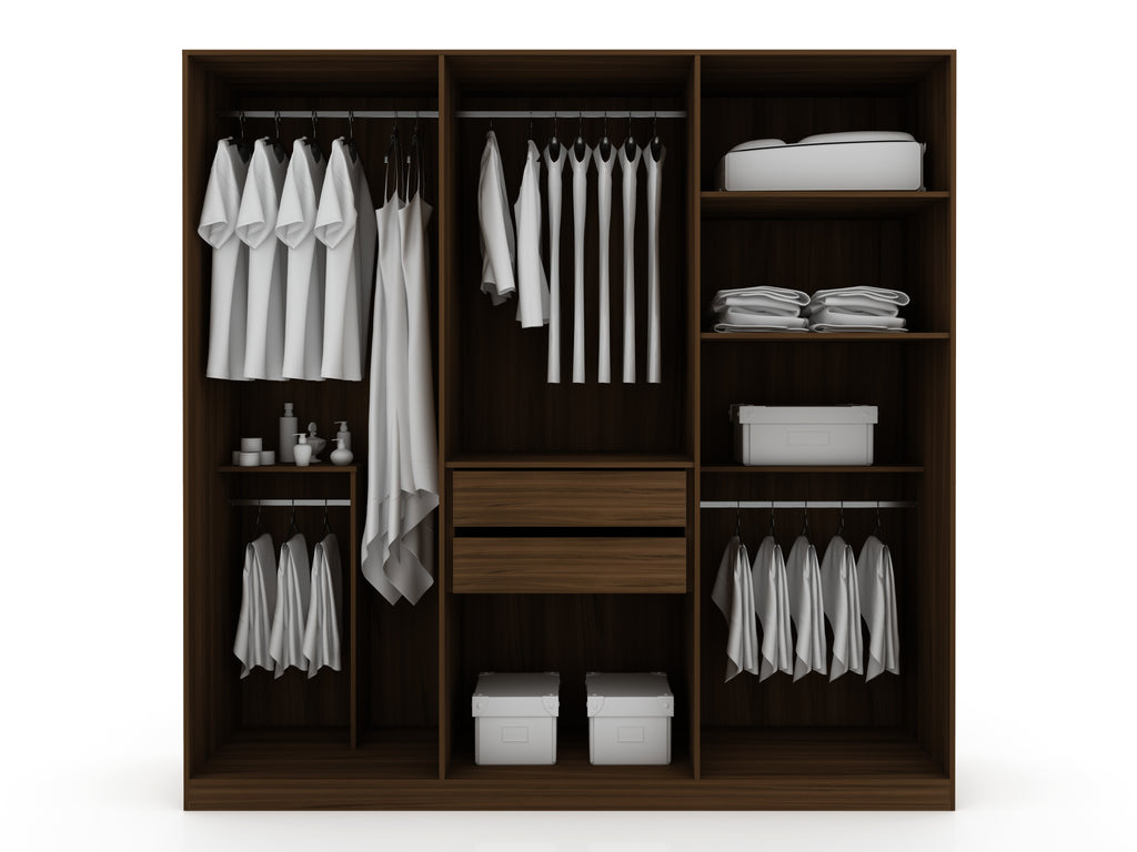 Gramercy 82" Wardrobe Closet in Chestnut