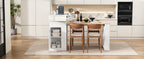 TREXM Extendable Dining Table with Folding Tabletop
