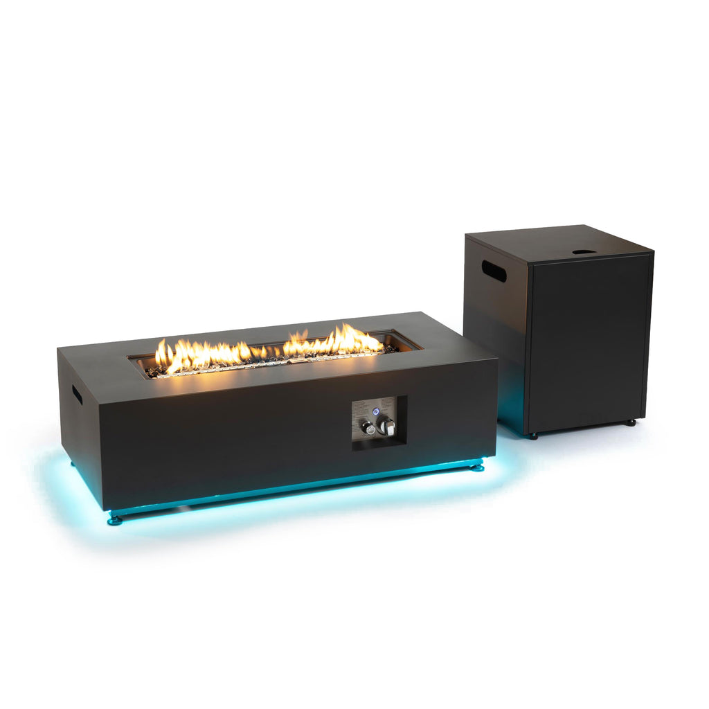 Rectangular Metal LED Firetable