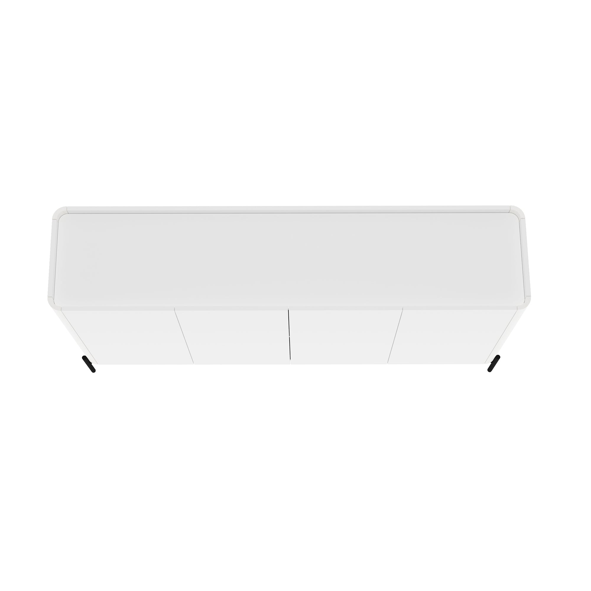 Modern Abbey 66.9" Sideboard with Adjustable Shelves and Metal Legs
