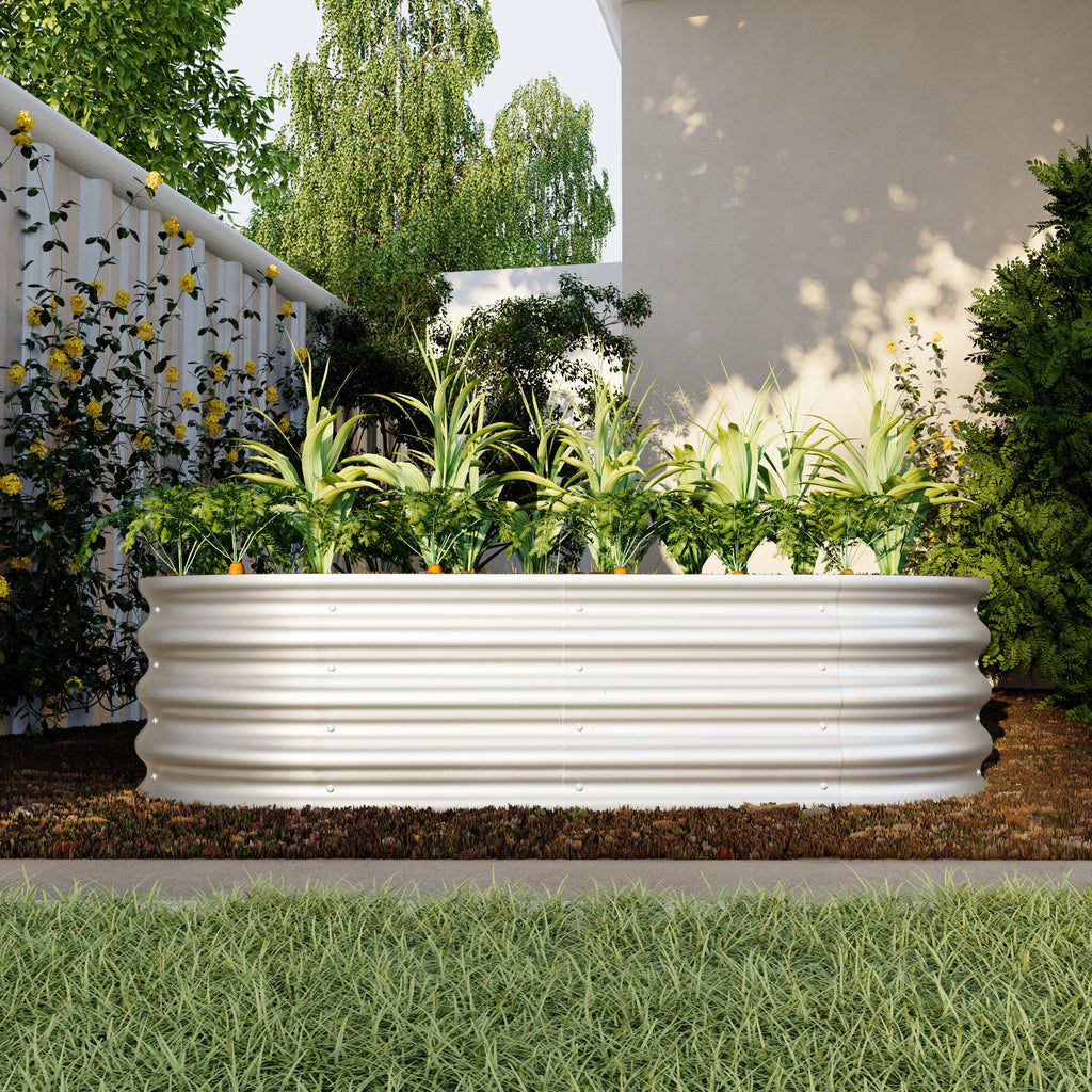 2-Piece 4x2x1ft Raised Garden Bed Kit