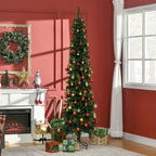 HOMCOM 7.5 Foot Pencil Christmas Tree