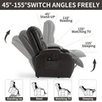 Infinite Position Power Lift Recliner Chair for Elderly