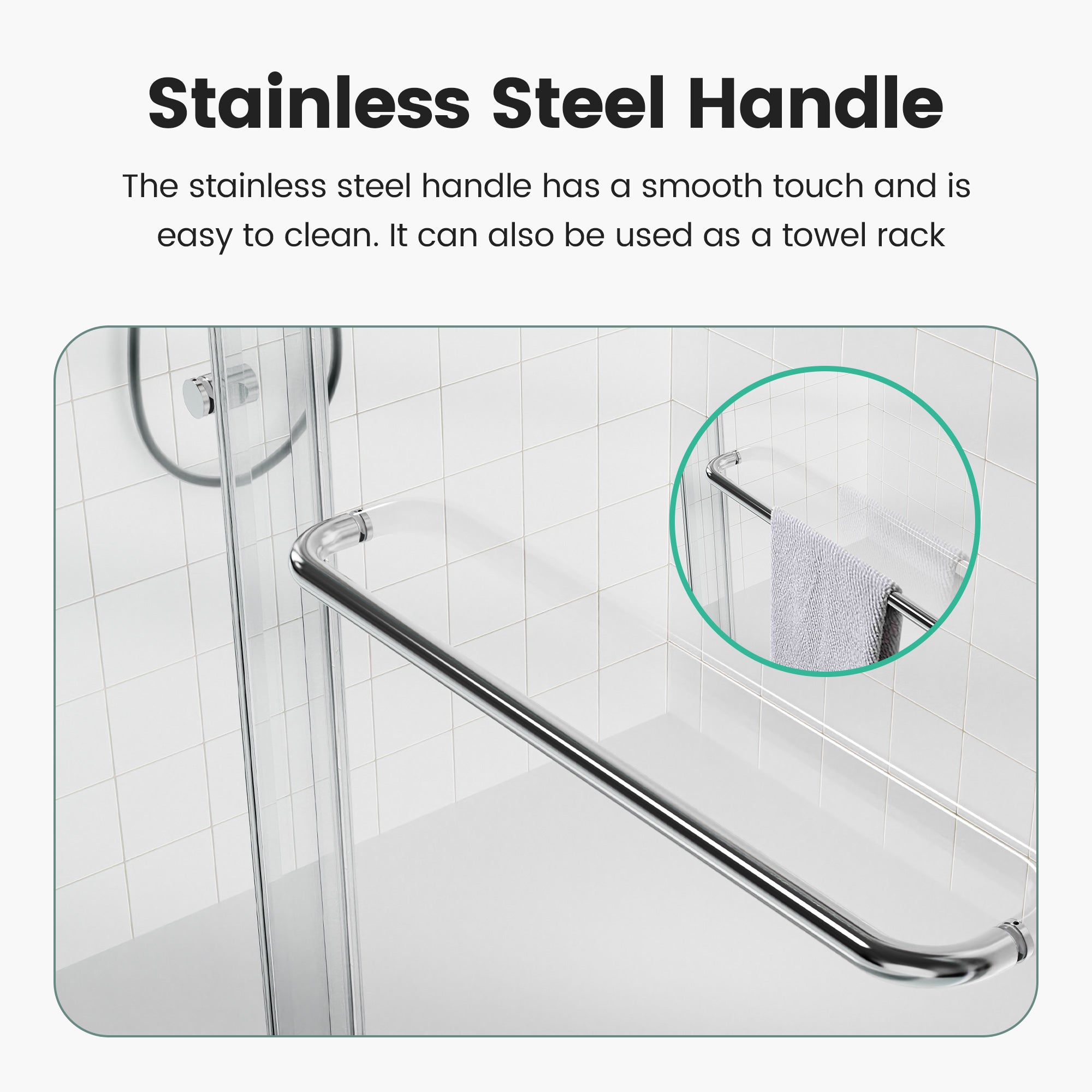 56"-60"W*72" H Semi-Frameless Double Sliding Shower Door