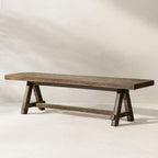 Hawthorne 72" Reclaimed Elm Trestle Dining Bench