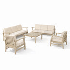 Perla Outdoor 8-Seater Patio Conversation Set with Sofas, Club Chairs and Coffee Table