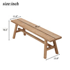 55" Farmhouse Wood Bench
