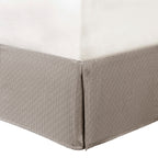 7 Piece Herringbone Comforter Set Neutral Queen