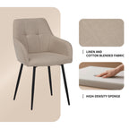 Beige Dining Chair 2-Piece Set