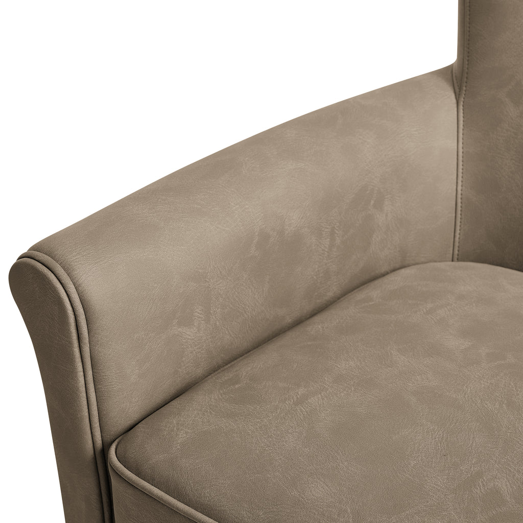 Westly Faux Leather Swivel Accent Chair - Willow