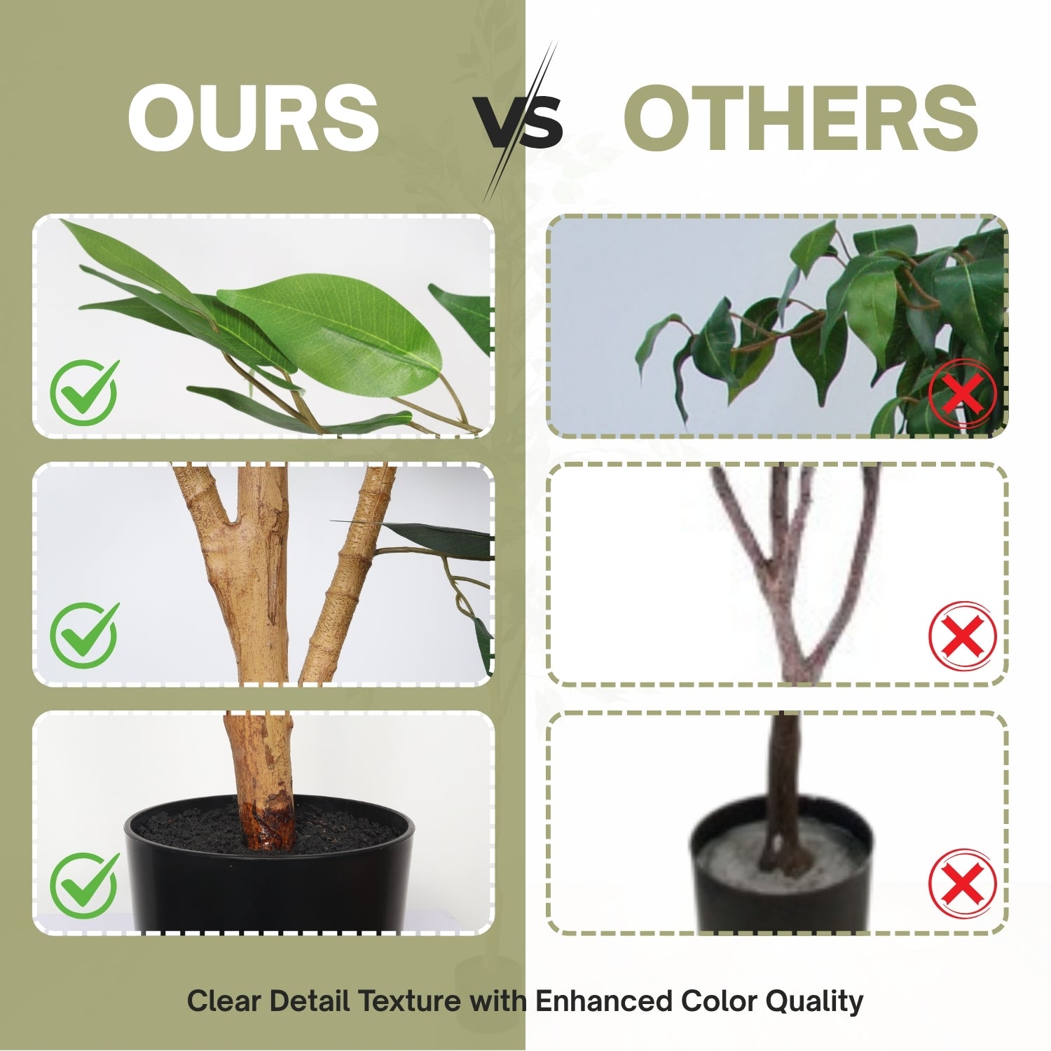 6FT Artificial Ficus Tree
