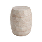 Outdoor/Indoor Lightweight Concrete Side Table - Travertine Finish