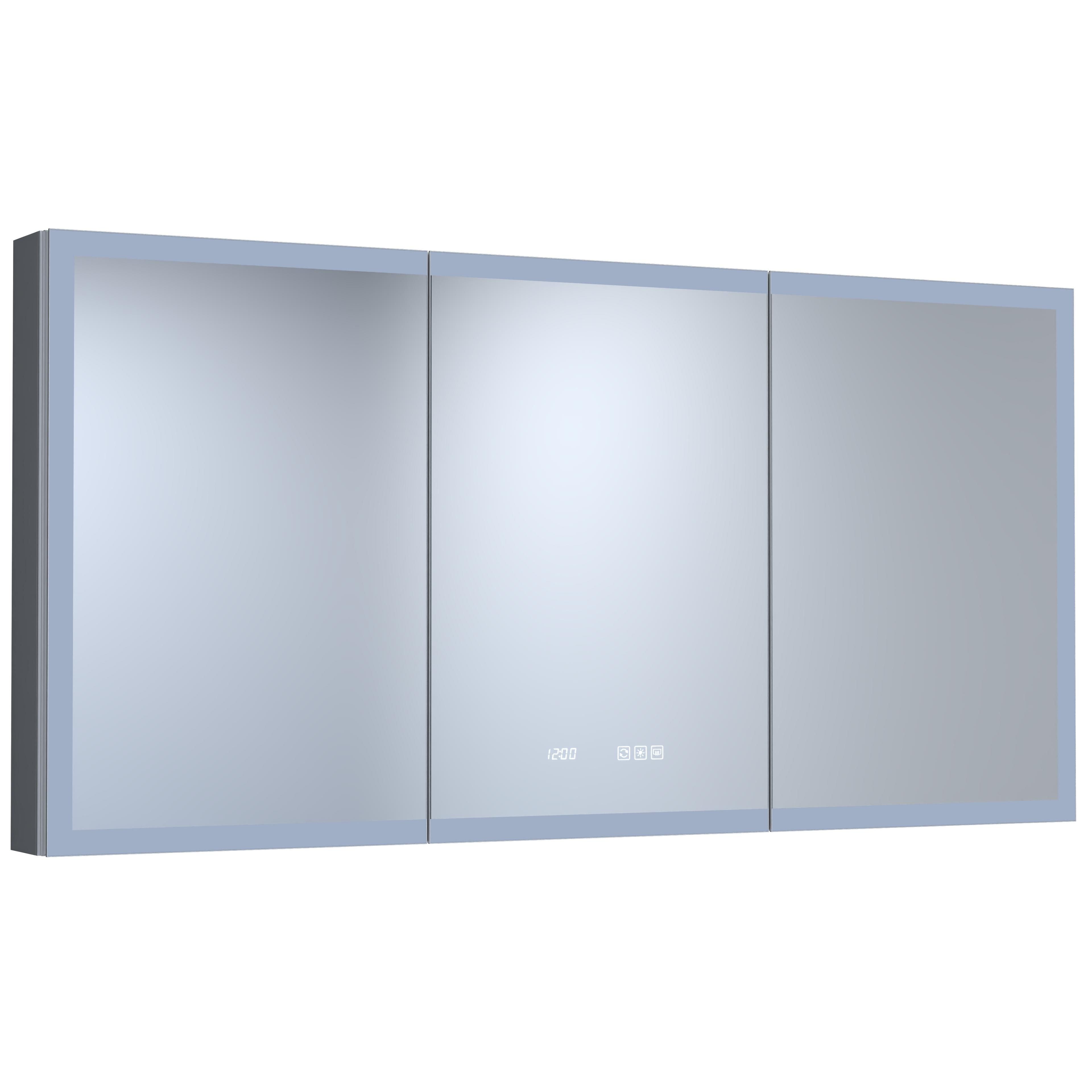 60 Inch W x 30 Inch H Rectangular LED Bathroom Mirror